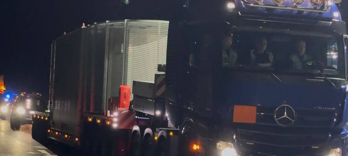 Erster Castor in Ahaus angekommen